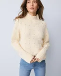 Ann Taylor Sweaters|All Sweaters|Weekend Collection Textured Turtleneck Sweater Feather