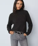 Ann Taylor Sweaters|All Sweaters|Weekend Collection Textured Turtleneck Sweater Black