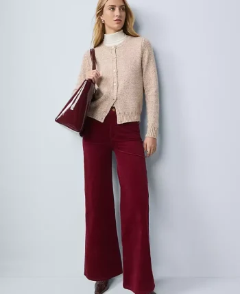 Ann Taylor Pants|Weekend Pants & Jeans|Weekend Collection Wide Leg Corduroy Pant Cherry Pie
