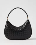 Ann Taylor Weekend Accessories|Weekend Accessories|Weekend Collection Woven Shoulder Bag Black