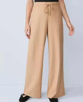 Ann Taylor Pants|Wide Leg Jogger Pant Cafe Au Lait