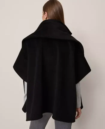 Ann Taylor Sweaters|All Sweaters|Zip Scarf Poncho Black